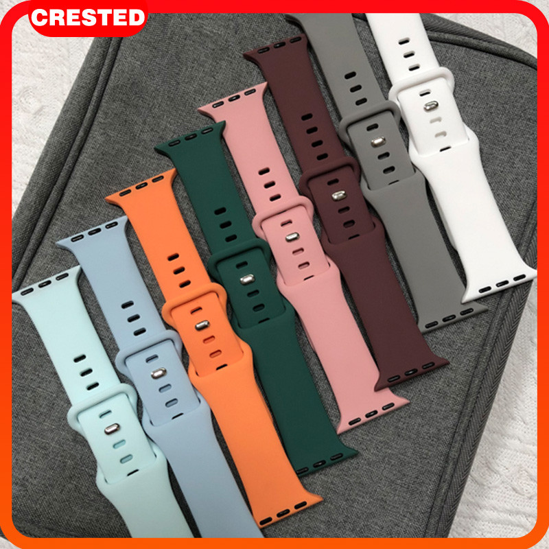 สายรัดซิลิโคนนุ่ม for IWatch Ultra 3 2 49mm Smartwatch Series 11 10 9 8 7 6 46 45 44 42 41 40mmอุปกรณ์เสริม สายรัดข้อมือ