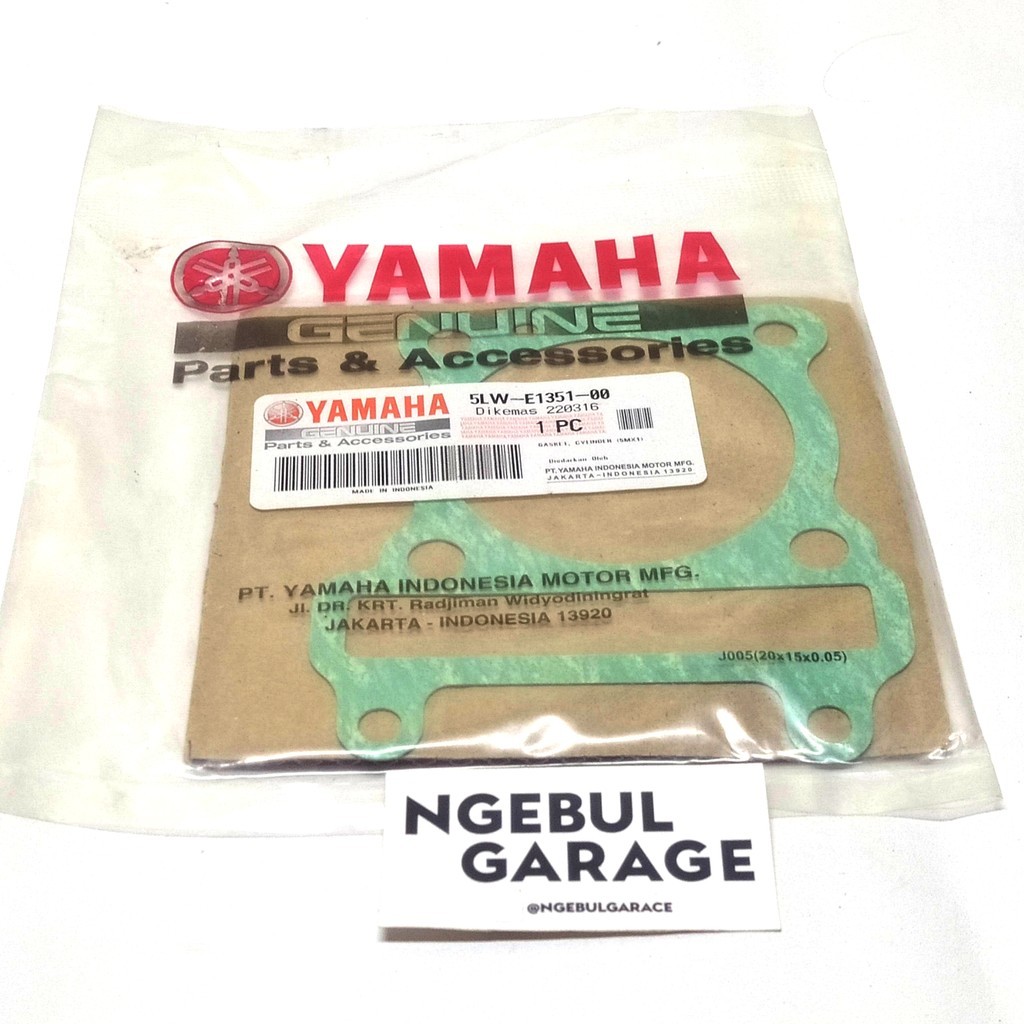 ปะเก็นกระบอกบล็อกล่าง MIO SPORTY MIO SOUL CARBON Packing YAMAHA ORIGINAL 5LW E1351 00