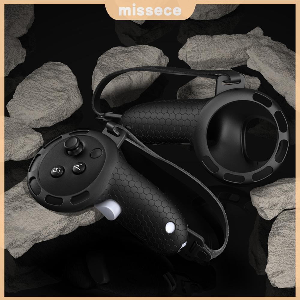 ซิลิโคนController Gripsปรับสายคล้องมือลื่นControllers Protector Controller GripสําหรับMeta Quest 3S/