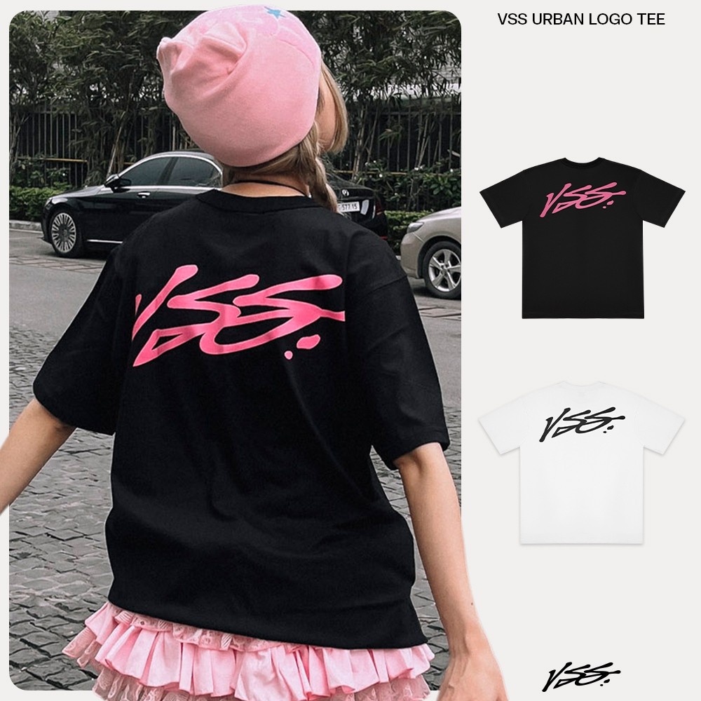 ฤดูร้อนรอบคอ VSS All-Match Street Wear พิมพ์ผ้าฝ้ายแท้ Plus Size Top 668