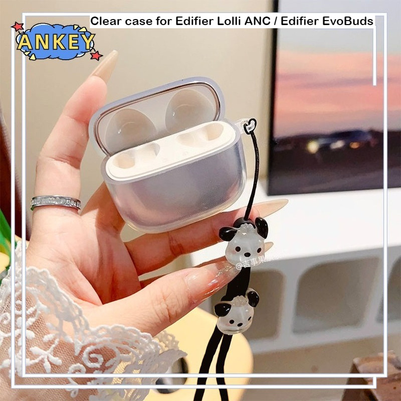 for Edifier EvoBuds Case Protective Transparent Clear TPU Covers Edifier Lolli ANC Bluetooth Earphon