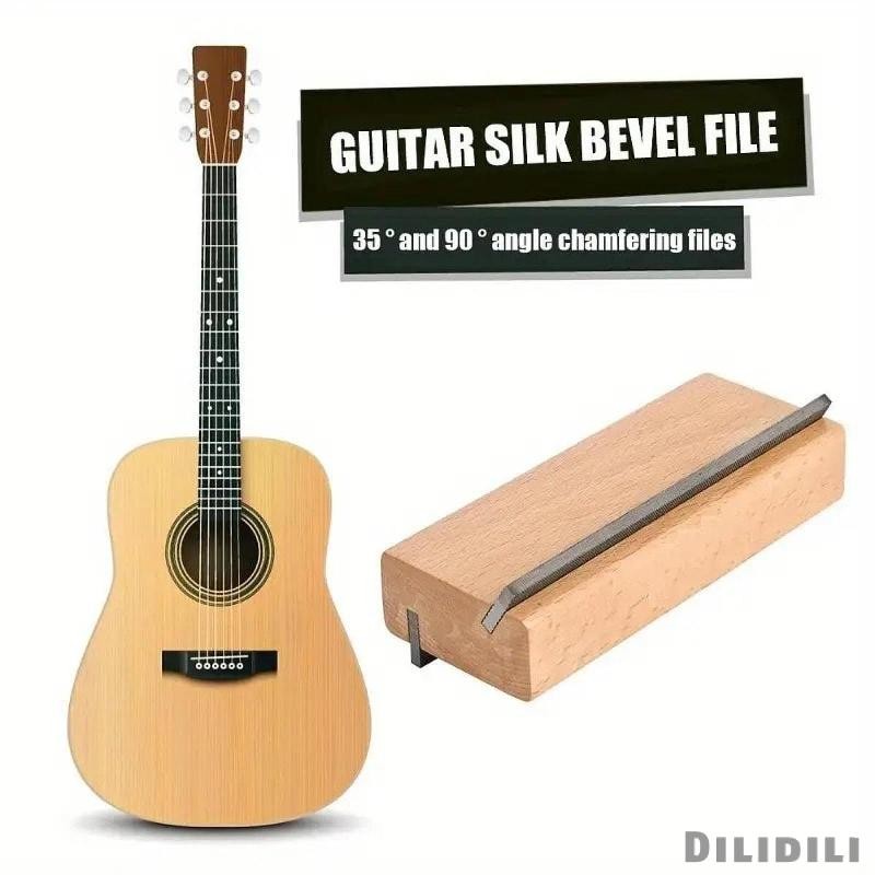 [Dilidili] Guitar Fret Bicel File Guitar Fret Coronation of Bevel, Freet Level File สําหรับ Fine Fre