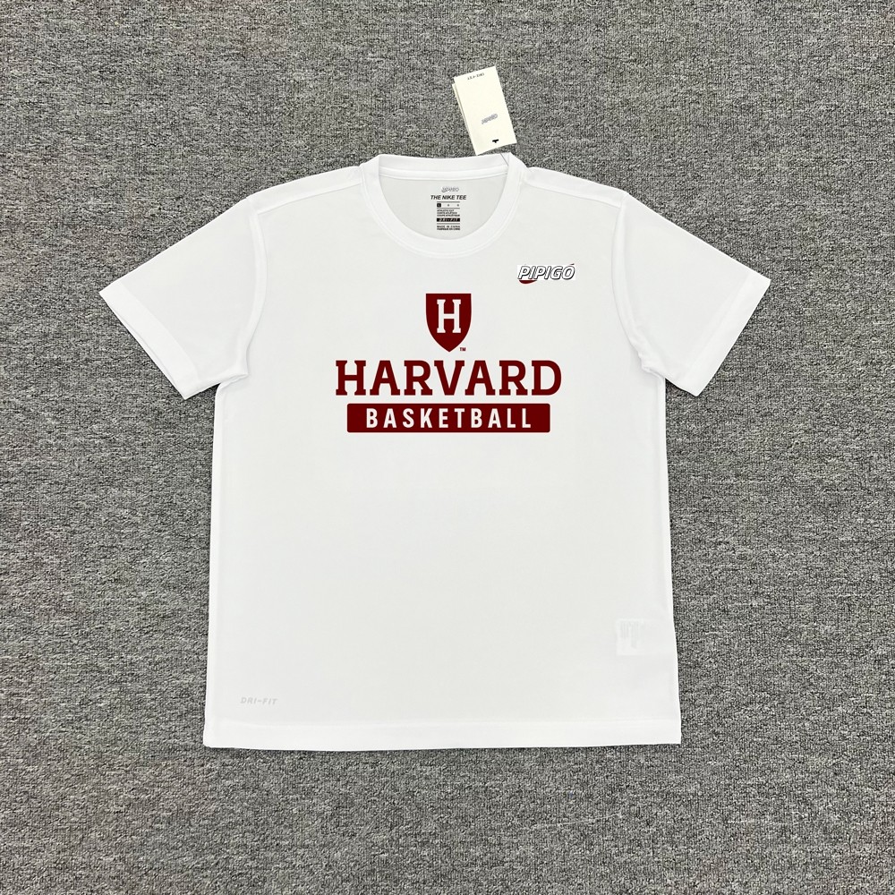 ชุดฝึกซ้อม Harvard Basketball NCAA ออกแบบสำหรับการยิงและเคลื่อนที่รวดเร็ว ทำจากเนื้อผ้าแห้งไว