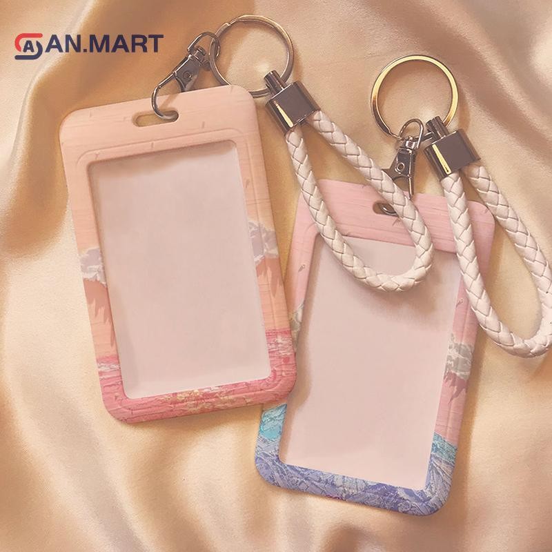 Newwellknownnice 1 PC ผู้หญิงผู้ชายธุรกิจผู้ถือบัตรการ์ตูนน่ารักผู้ถือบัตรเครดิตพร้อมพวงกุญแจ Bank ID ผู้ถือป้ายเด็กรถบัสการ์ดกรณี TH