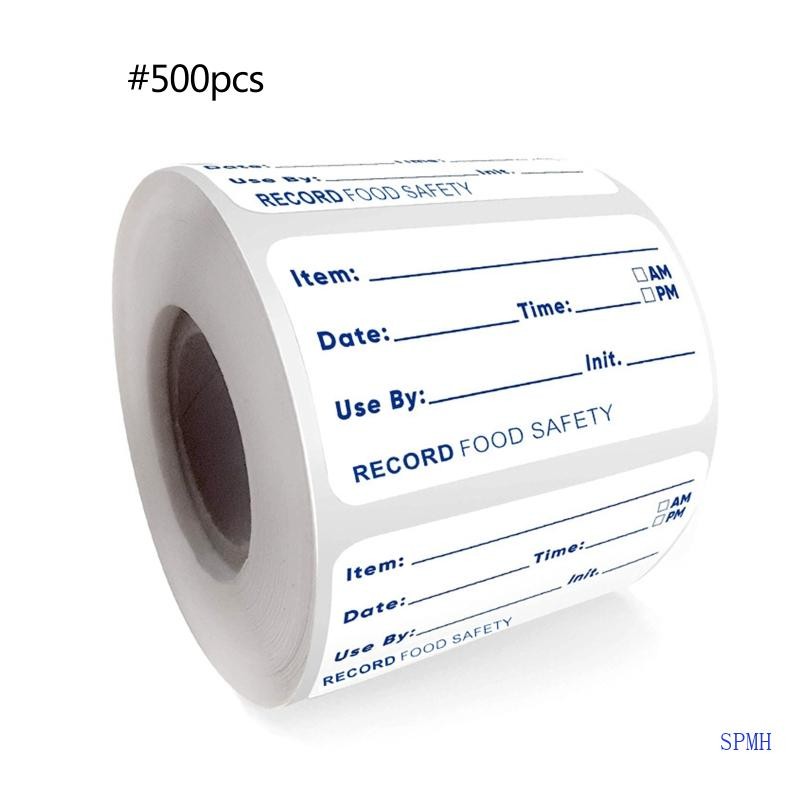 Super 500 ชิ้นม้วนฉลากกาวตนเองสติกเกอร์ฉลากที่ถอดออกได้สําหรับห้องครัว Cafe