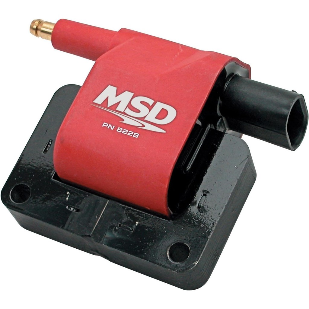 MSD 8228 คอยล์จุดระเบิด บลาสเตอร์ ซีรีส์ ดีไซน์ 2 ขา สีแดง รายบุคคล