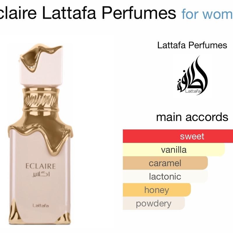 น้ําหอม Lattafa Eclair Eau De Parfum For Women - น้ําหอมติดทนนานสําหรับผู้หญิง - กลิ่นหอมหวานน้ําผึ้
