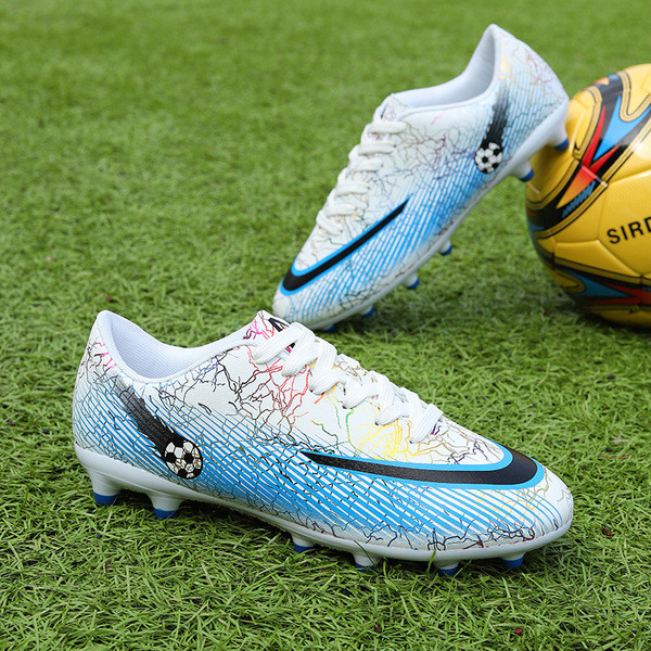 Low-Top รองเท้าฟุตบอลชาย Falcon Youth Spikes Professional หนังเทียมฟุตบอลการแข่งขันการฝึกอบรมรองเท้า