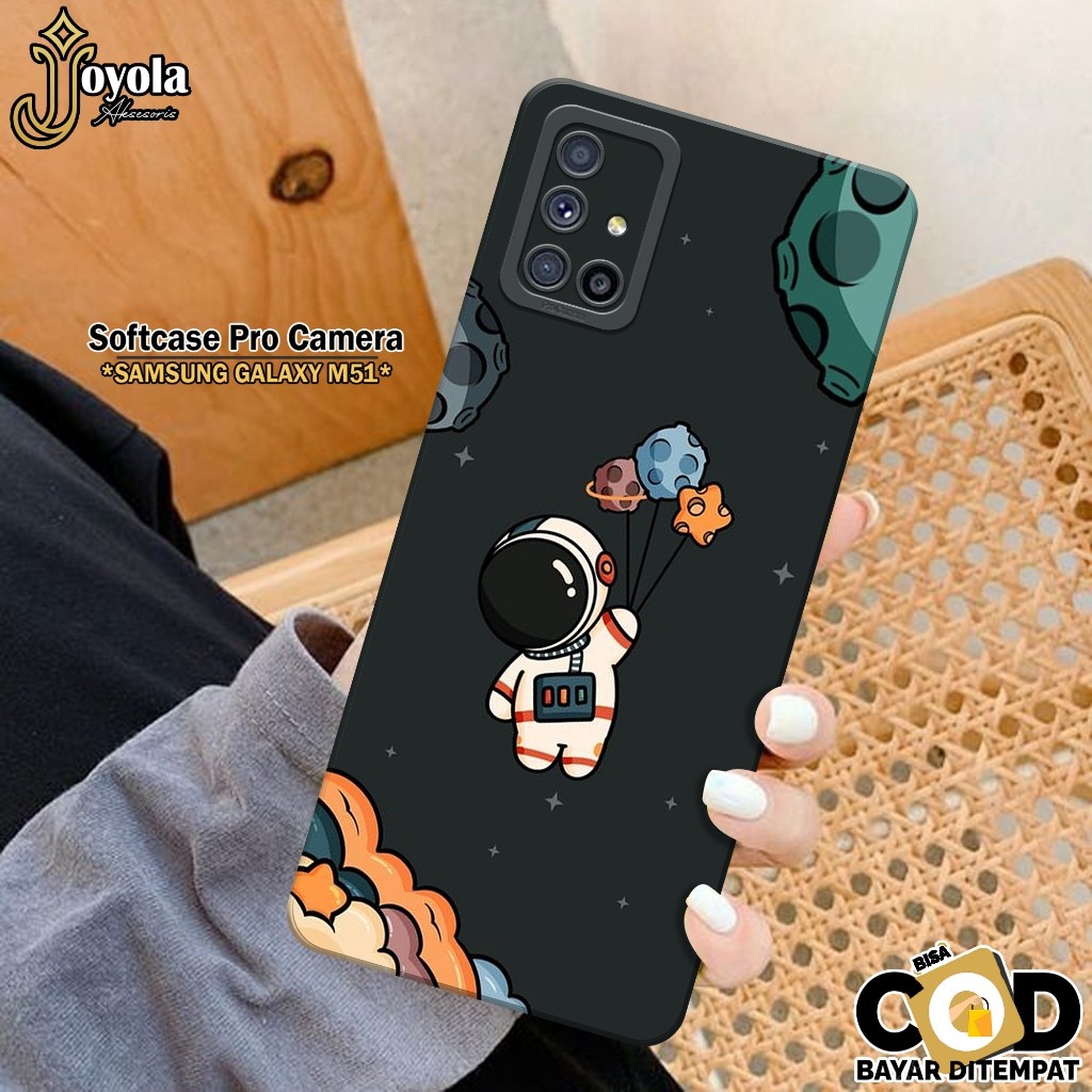 เคส HP Samsung Galaxy M51 - เคสแฟชั่น Astronod - Samsung Galaxy M51 Softcase - Pro Camera - เคส Sams