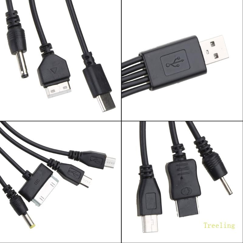 Universal USB To Multi Plug Cellpahone Charger Cable 10 in 1 USB Cable 20CM