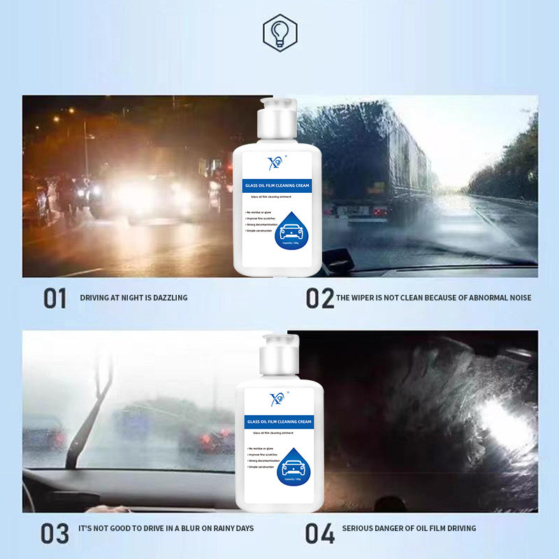 New Product#Car Glass Oil Film Cleaning Paste Front Windshield Cleaning Oil Film Remover