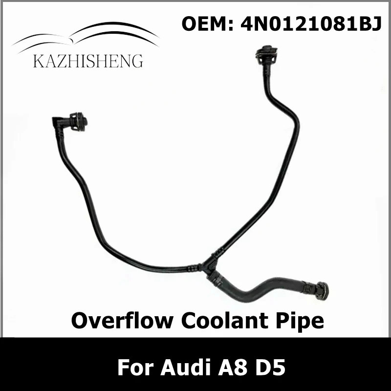 4N0121081BJ เครื่องยนต์ Crankcase Breather ท่อหม้อน้ํา Overflow Coolant ท่อสําหรับ Audi A8 D5