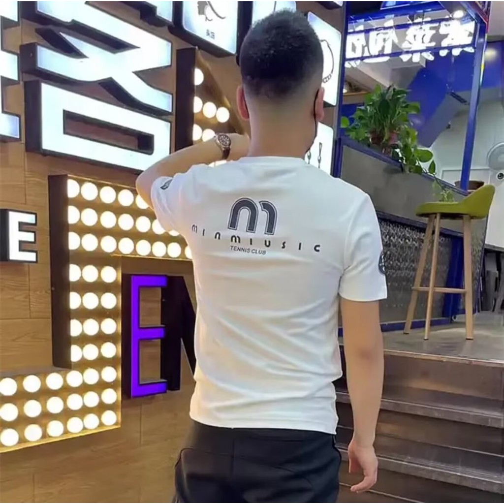 COD 2025 New Short Sleeve T-Shirt for Men Summer Korean Style Trendy Simple Half Sleeve Top Hong Kon