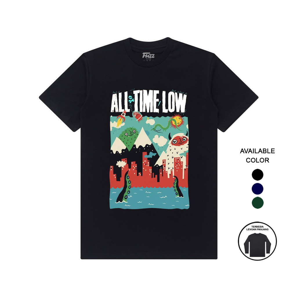 ALL TIME LOW BAND เสื้อยืด POP PUNK ROCK ATL MUSIC CLOTHES สําหรับผู้ชายและผู้หญิง