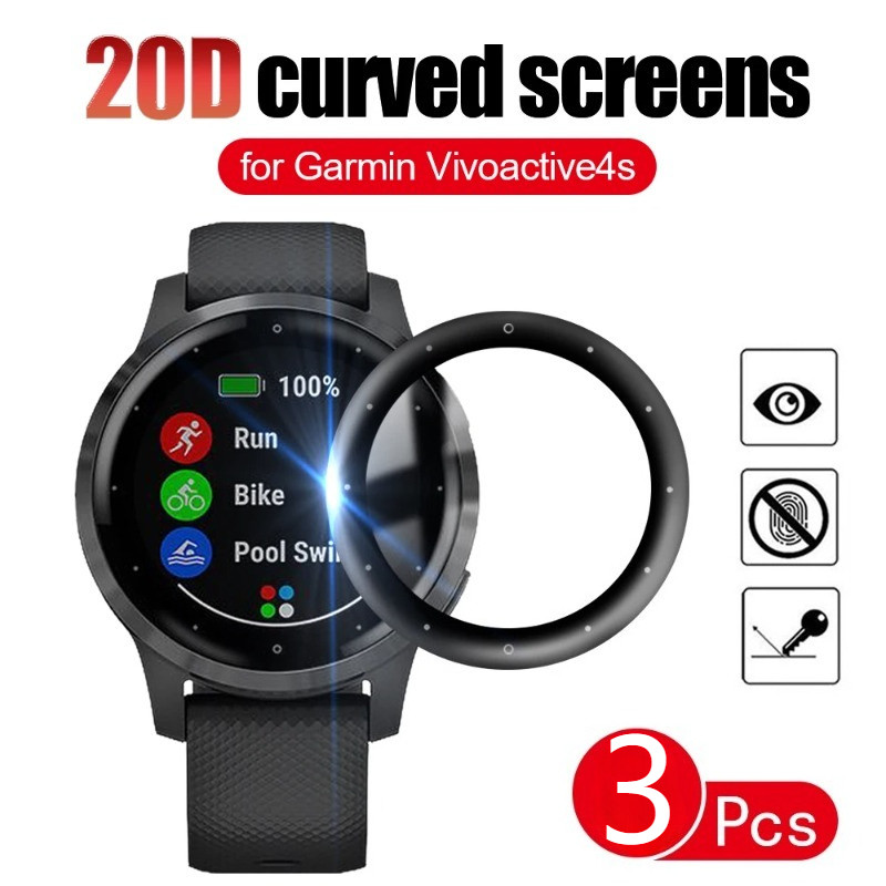 1-3 ชิ้นโค้งฟิล์มกระจกนิรภัยสําหรับ Garmin Venu 4 3S 3 2S 45 มม.41 มม.X1 SQ 2 Dotted ลาย Plus ขอบสีดํานาฬิกาป้องกันหน้าจอ Anti-Fingerprints Anti Scratch ฟิล์มแก้ว
