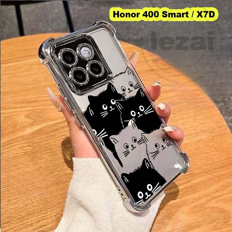 เคสHonor 400 Smart 400Smart 5GเคสHonor X7D X7 D กรณีนุ่มกันกระแทกใสปกหลัง