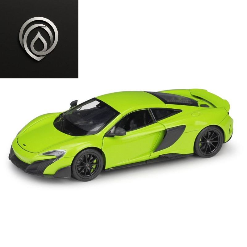 WELLY วิลลี่1:24แม็คลาเรน MCLAREN 675LT โมเดลรถโลหะจำลอง ของสะสมสำหรับผู้ใหญ่ VK97