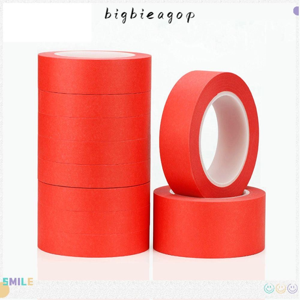 BIGBIEGOP PET Tape Baking Paint Automotive Red Spray Paint ทนความร้อน