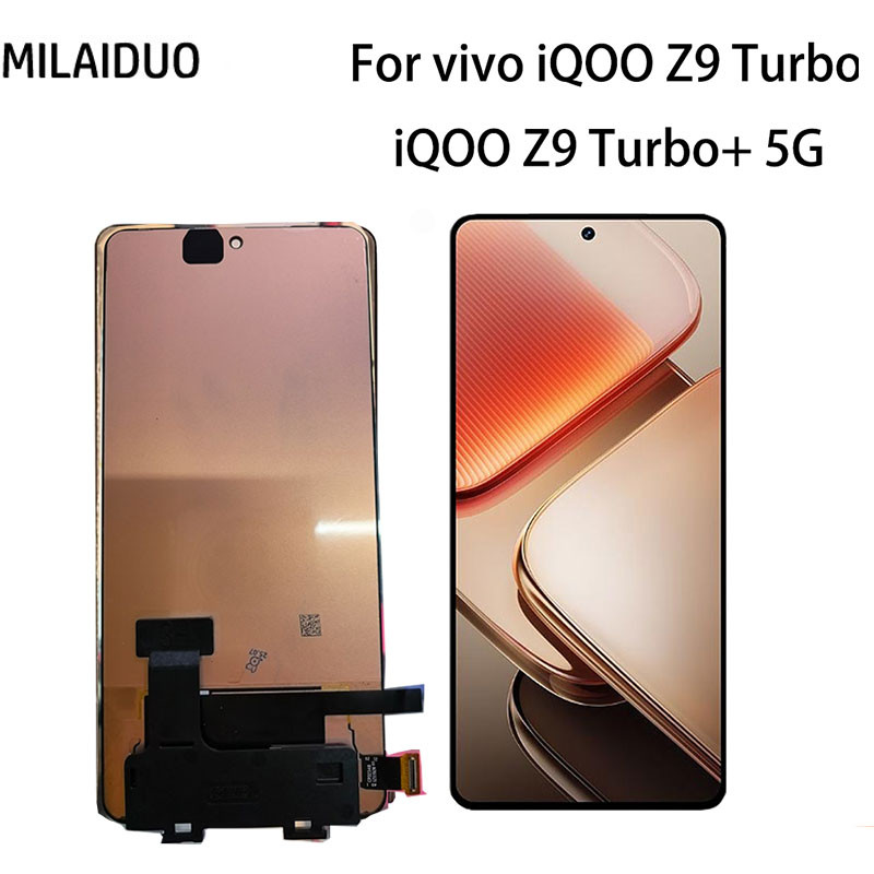 จอแสดงผล AMOLED สําหรับ vivo iQOO Z9 Turbo + 5G / iQOO Z9 Turbo 5G เปลี่ยนหน้าจอสัมผัส LCD