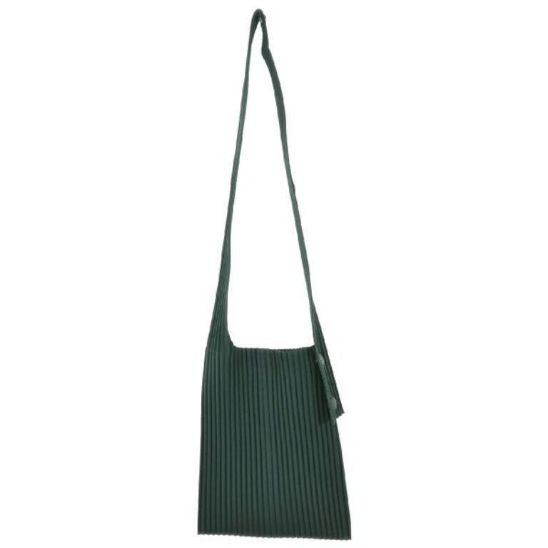 HOMME PLISSE Shoulder Bag Purse mm green Direct from Japan Secondhand