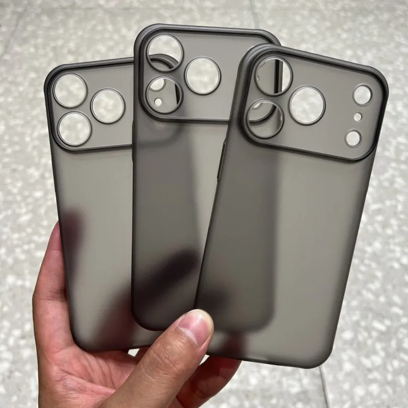 Matte Soft TPU เคสทรศัพท์ For iPhone 17 Pro Max Air 13 11 15 16 14 Plus 12 17promax 17pro 16promax เคสโทรศัพท์มือถือ