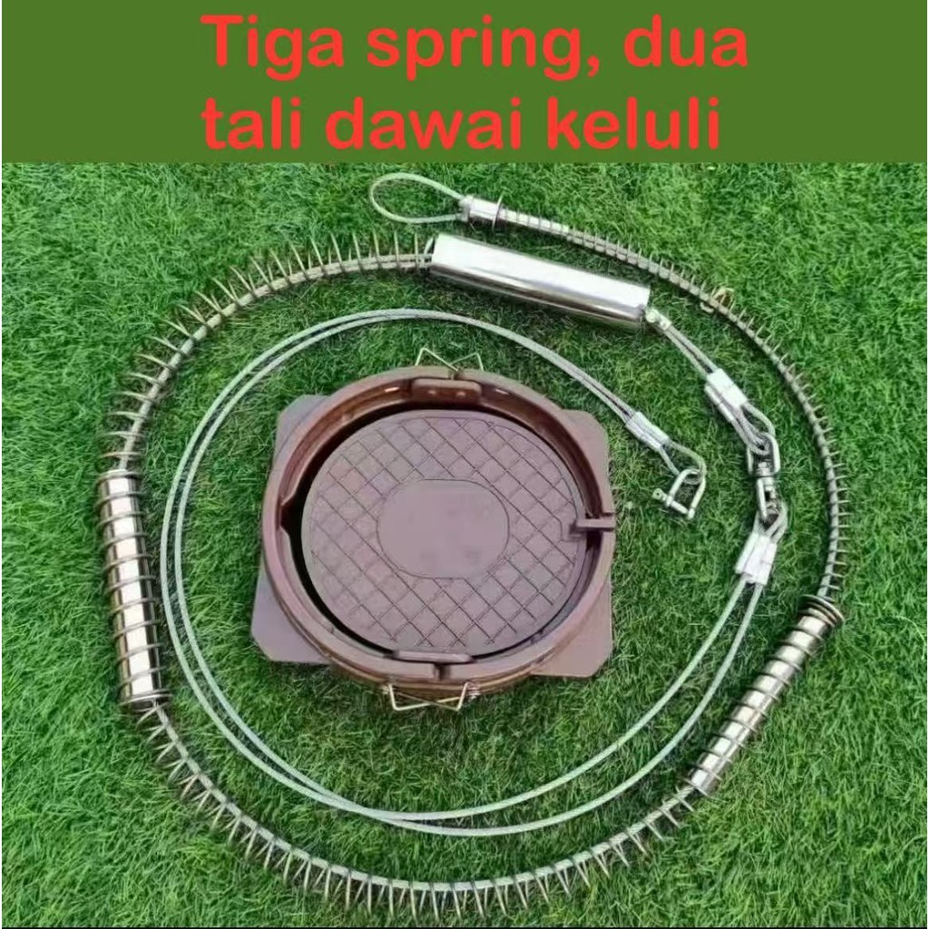 ชุดสปริงสแตนเลส 304 สำหรับกับดักศัตรูพืชกลางแจ้ง ขนาดสปริง 4 มม. และเหยียบ 9 นิ้ว - รูปที่ 2