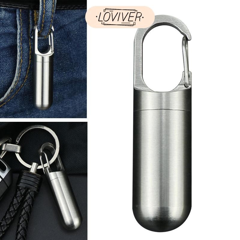 LOVIVER กล่องยาขนาดเล็ก-เครื่องจ่ายยาขนาดเล็กกล่องเก็บแบบพกพากรณีคอนเทนเนอร์สําหรับกลางแจ้ง - รูปที่ 2