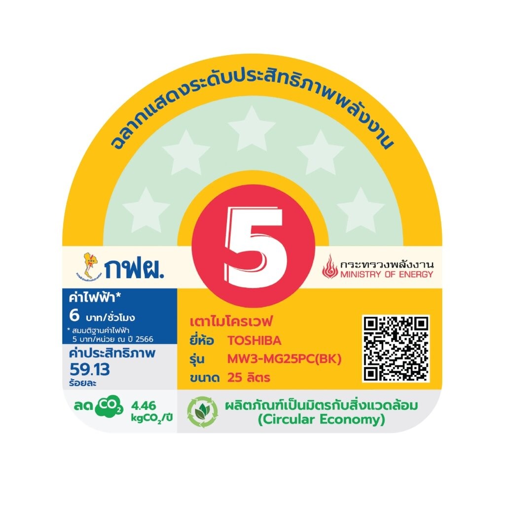 Toshiba ไมโครเวฟ (900 วัตต์, 25 ลิตร) ย่างได้ รุ่น MW3-MG25PC(BK) Microwave ราคา ถูกที่สุด ดีลบีเคเค แกลเลอรีภาพที่ 4