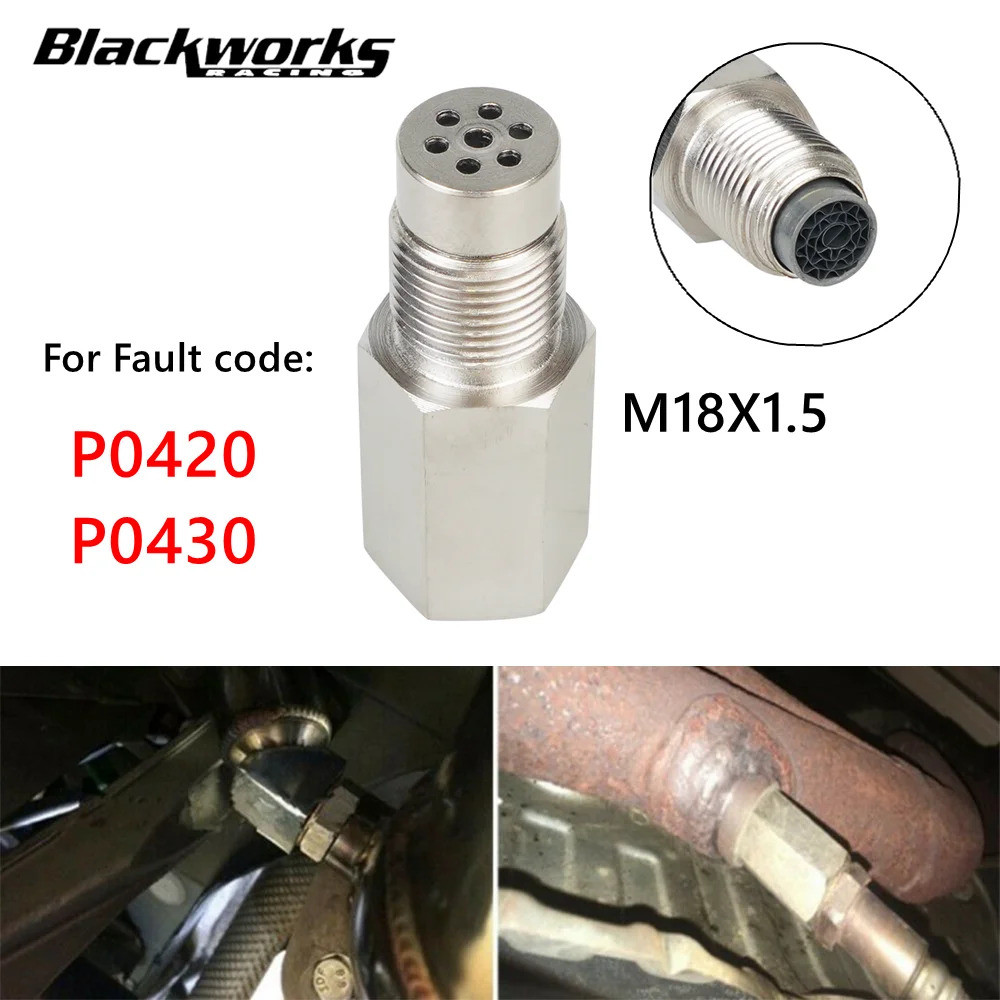 Universal M18X1.5 ออกซิเจน O2 Sensor Spacer อะแดปเตอร์กรอง CEL mini catalyst ตรวจสอบเครื่องยนต์ P042