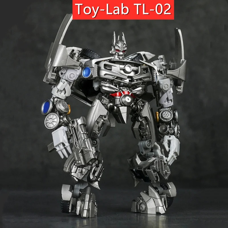 ในสต็อก Transformation Toy-Lab TL-02 TL02 Silver Soundwave Small Scale Movie Version Action Figure พ