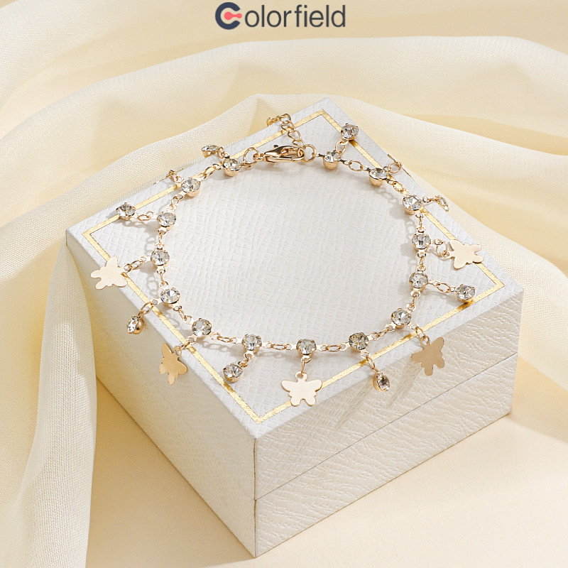 Colorfield สร้อยข้อมือพู่ผีเสื้อ ดีไซน์หรูหรา น้ำหนักเบา ดีไซน์หวาน เท่ห์ สำหรับผู้หญิง-COD ราคาถูก Shopee Lazada