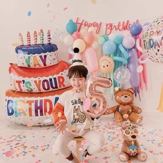 ลูกโป่งฟอยล์ ลูกโป่งตั้งได้ ขนาดใหญ่มากกกก 110 ซม. ตกแต่งงานปาร์ตี้