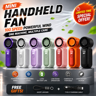 Cooling 199 Speed Mini Fan High-Speed USB Rechargeable Portable Outdoor Fan Long Battery Life Mini portable Fan 迷你手持风扇