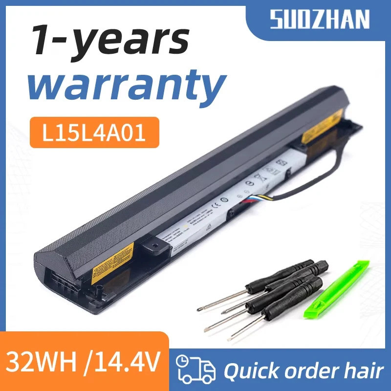 SUOZHAN L15L4A01 L15S4A01 แบตเตอรี่สําหรับ Lenovo Ideapad V4400 300-14IBR 300-15IBR 300-15ISK 100-14