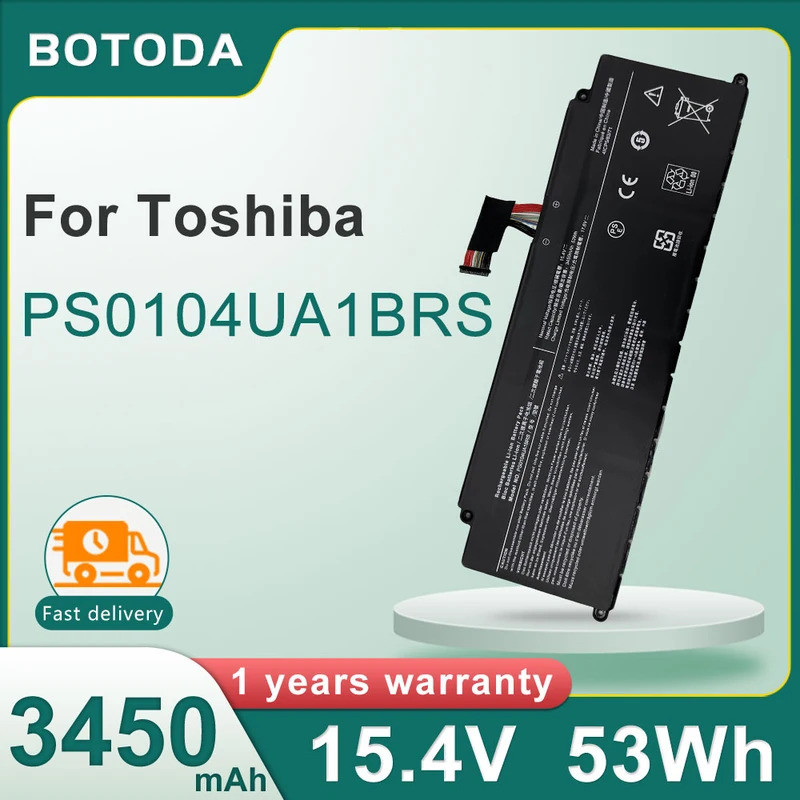 BOTODA PS0104UA1BRS แบตเตอรี่ 15.4V 53WH 3450mAh สําหรับ Toshiba Dynabook U30 Tecra A50-J-12U A40-J-