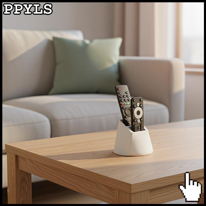 PPYLS Desktop TV Remote Organizer Dualpartments สําหรับห้องนั่งเล่นตัวย่อใหม่