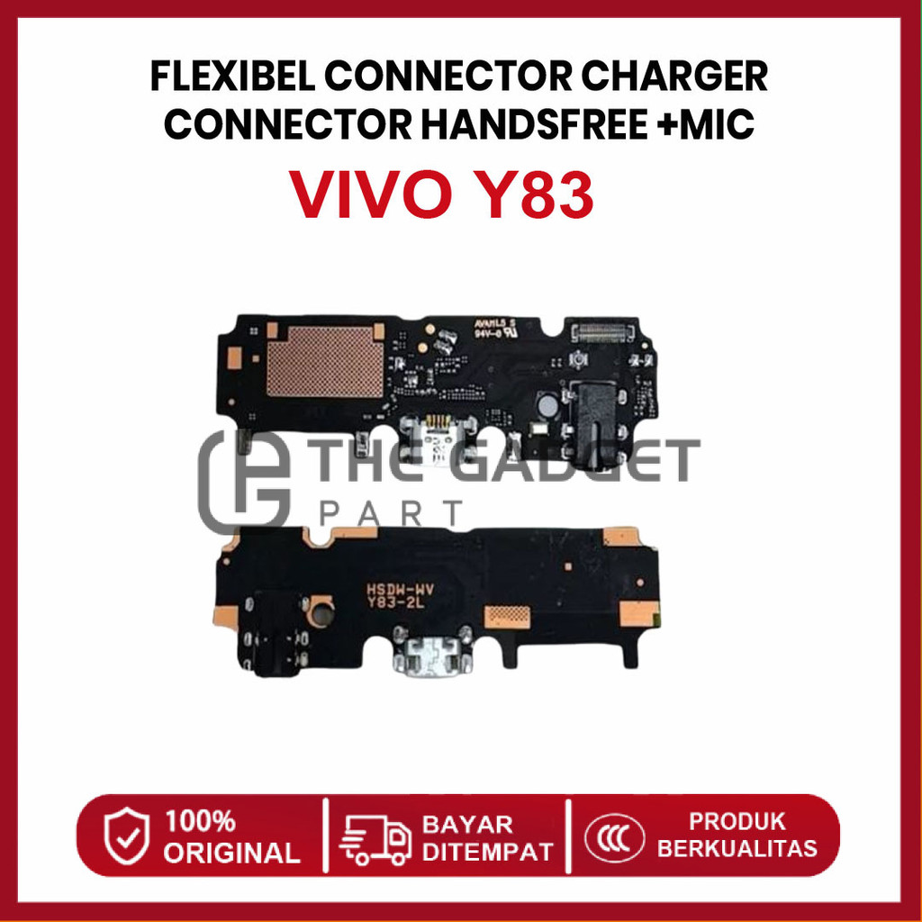 FLEXIBLE CONNECTOR CHARGER VIVO Y83 CONNECTOR HANDSFREE + MIC ORI