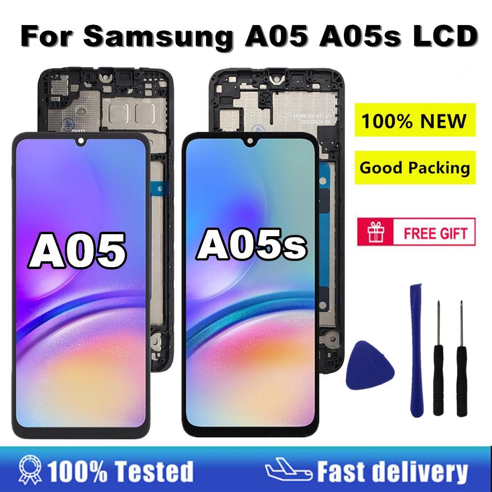 6.7 A05 A05s LCD สําหรับ Samsung A05 A055F จอแสดงผล LCD Touch Screen Digitizer Assembly สําหรับ Sams