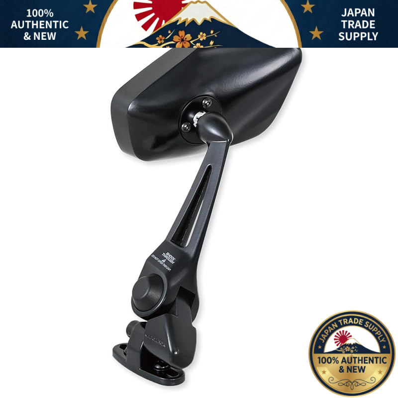 TANAX NAPOLEON NC-002 & NC-001 Universal Black Cowl Mirrors for Motorcycles - Anti-Glare Design, Sui
