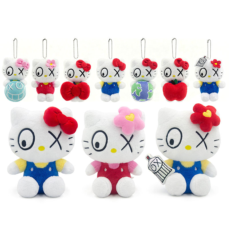 Sanrio ของแท้ที่ได้รับอนุญาต HelloKittyxAndré Saraiva Artist Joint Doll Pendant KT Cat