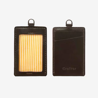 ป้ายใส่บัตรพนักงาน หนังแท้ รุ่น Leather NeckcardHolder - Craftor