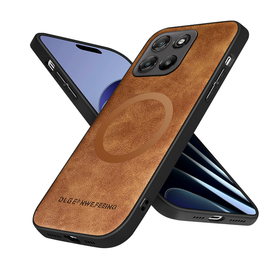 เคสโทรศัพท์หนังสําหรับ Motorola Moto Edge 60 60S 70 X70 G56 G86 G06 G100 G67 Pro Fusion Stylus Power Cover
