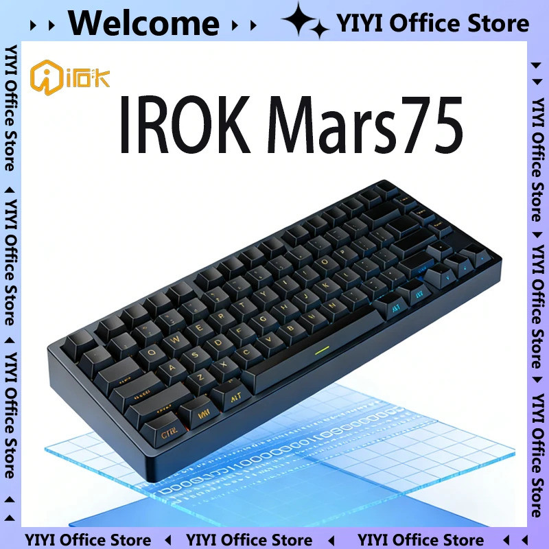 IROK Carotmas Mars75 Pro คีย์บอร์ดแม่เหล็ก 75% เค้าโครง 8K 0.001/0.125ms Latency ต่ําคีย์บอร์ดเกมแบบ