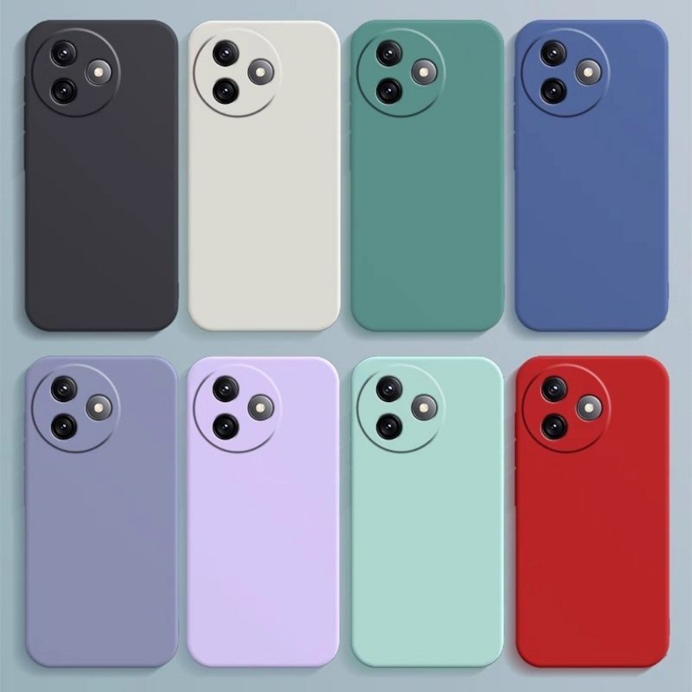 สําหรับ Redmi K80 Ultra Fall Protection Silicone Full Case Classic Solid Color Phone Case Cover