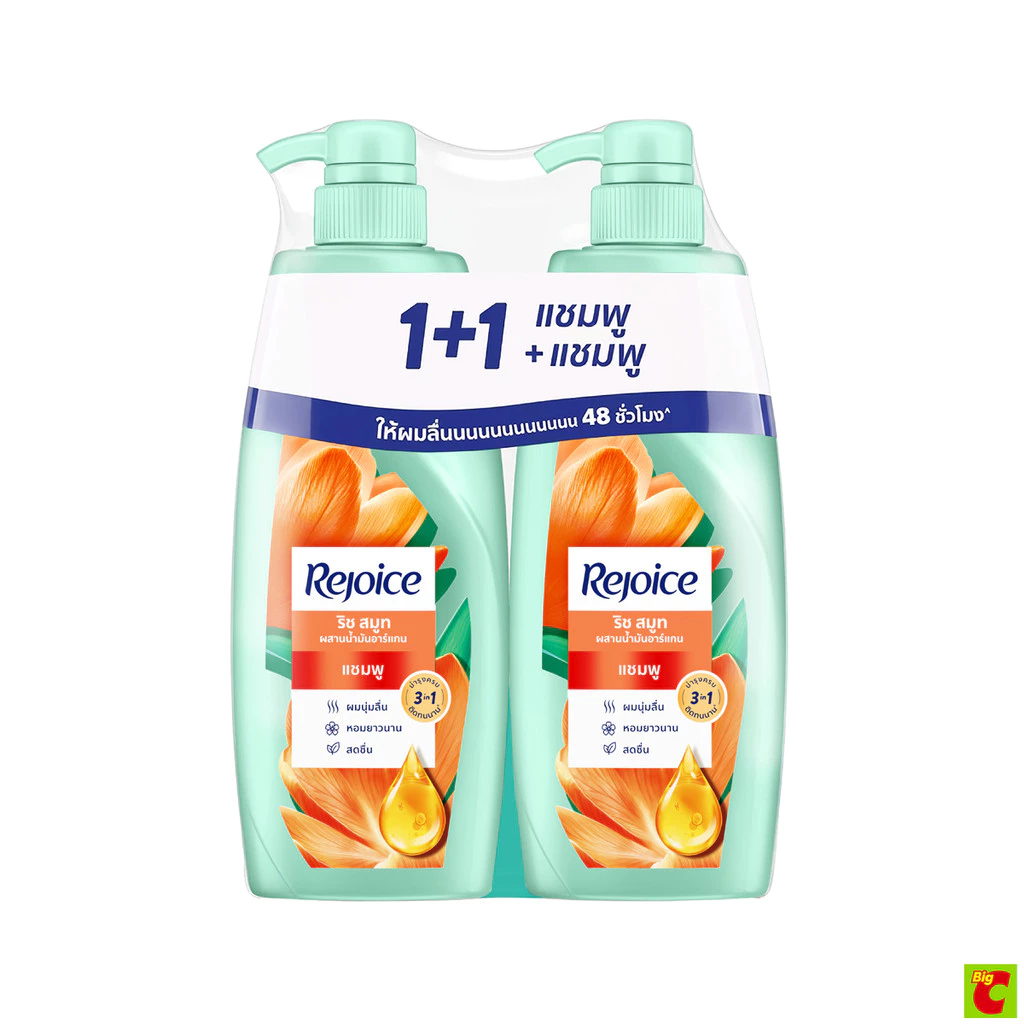 รีจอยส์ แชมพู สูตร 48-อาวร์ ริช สมูธ 340 มล. แพ็คคู่