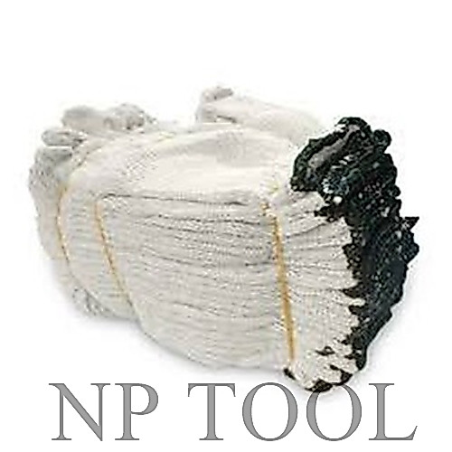 NP-511 ถุงมือผ้า 500 กรัม สีขาว (12 คู่/โหล)