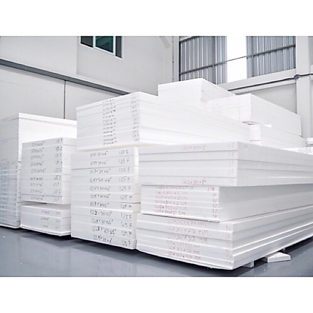 EPS FOAM โฟมแผ่น 60x120cm. ความหนา1/2 นิ้ว,3/4นิ้ว,1 นิ้ว,1.5 นิ้ว,2 นิ้ว หนาแน่น 0.6ปอนด์ แพ็ค5แผ่น