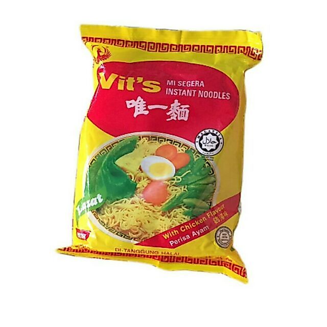 บะหมี่สำเร็จรูปมาเลย์ vit's รสไข่ 1ลัง/30 ซอง