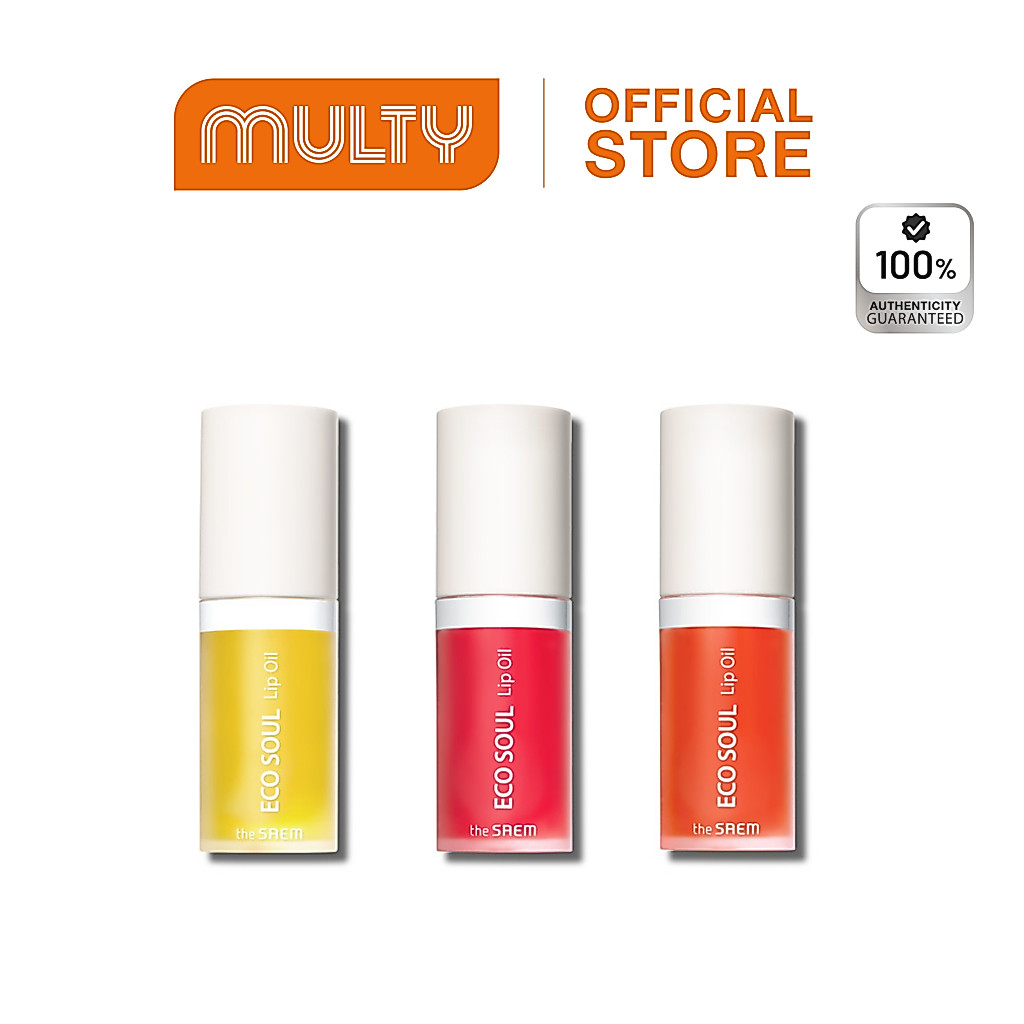 ***EXP 8/2026***The Saem-Eco Soul Lip Oil 6ml. ลิปออยล์ บำรุงฝีปาก ชุ่มชื้น