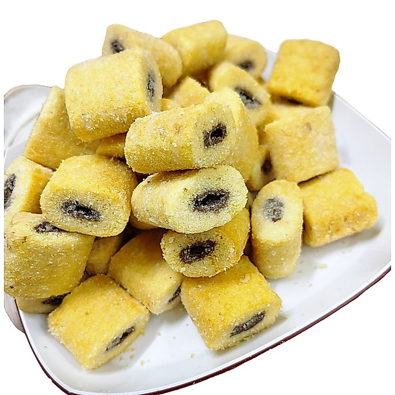 ขนมข้าวโพดอบกรอบสอดไส้รสช็อกโกแลต น้ำหนัก300กรัมราคา75บาท
